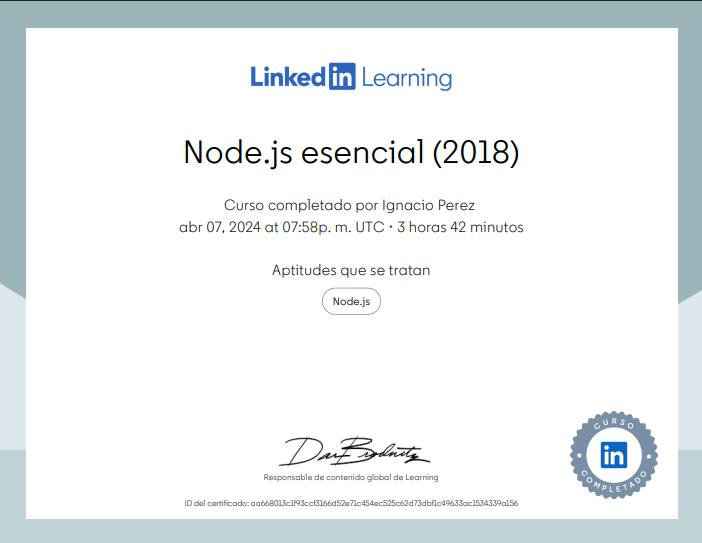 Node.js esencial 2018